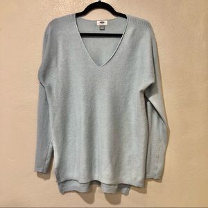 Light Blue V-Neck Sweater